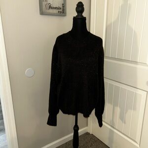 Time and Tru Black Crew Neck Sweater